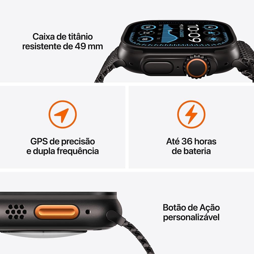 Apple Watch Ultra 2 GPS + Cellular: O Relógio Definitivo para Esportes, Aventura e Conectividade