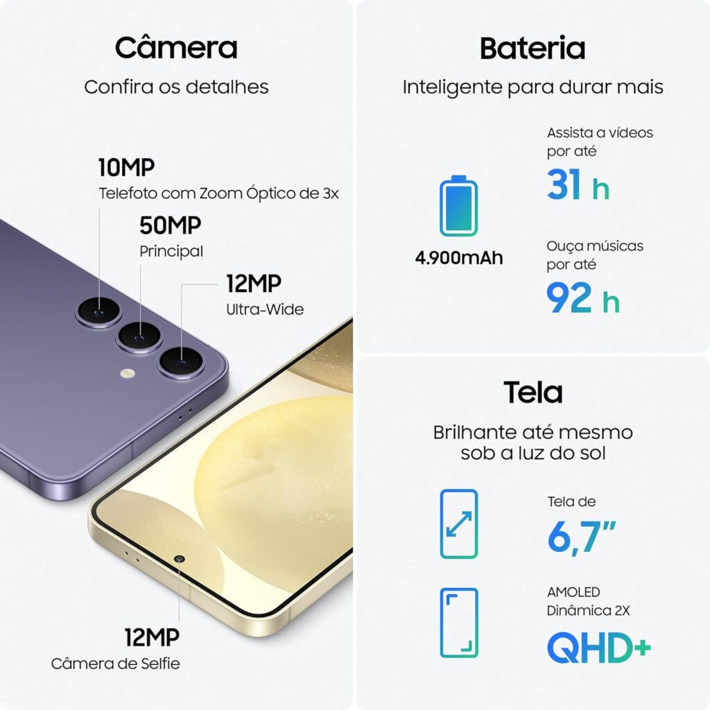 Smartphone Samsung Galaxy S24+: O Smartphone Inteligente Que Eleva Sua Experiência Móvel